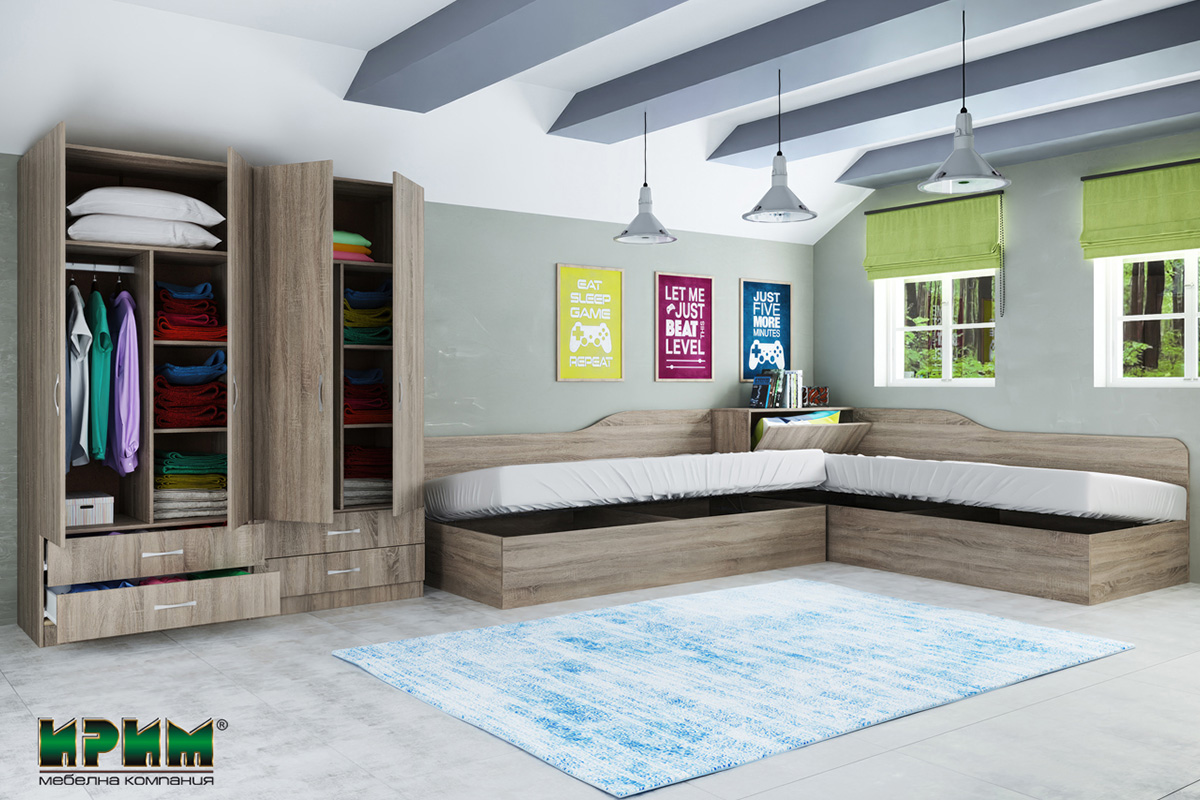 Спален комплект Сити 7082 с матраци - Image 2