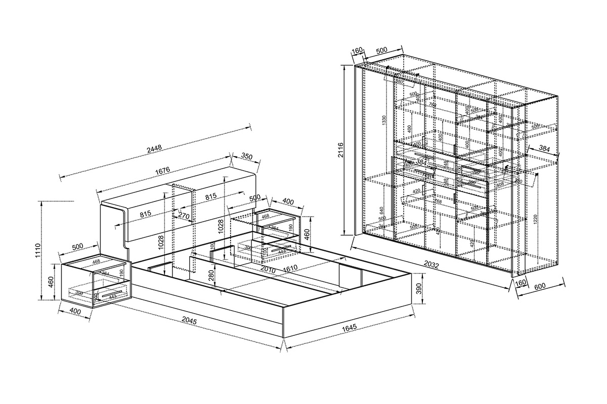 Спален комплект Сити 7090 - Image 3