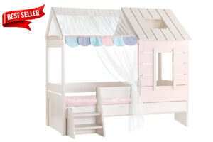 Детско легло къща PINK HOUSE розово